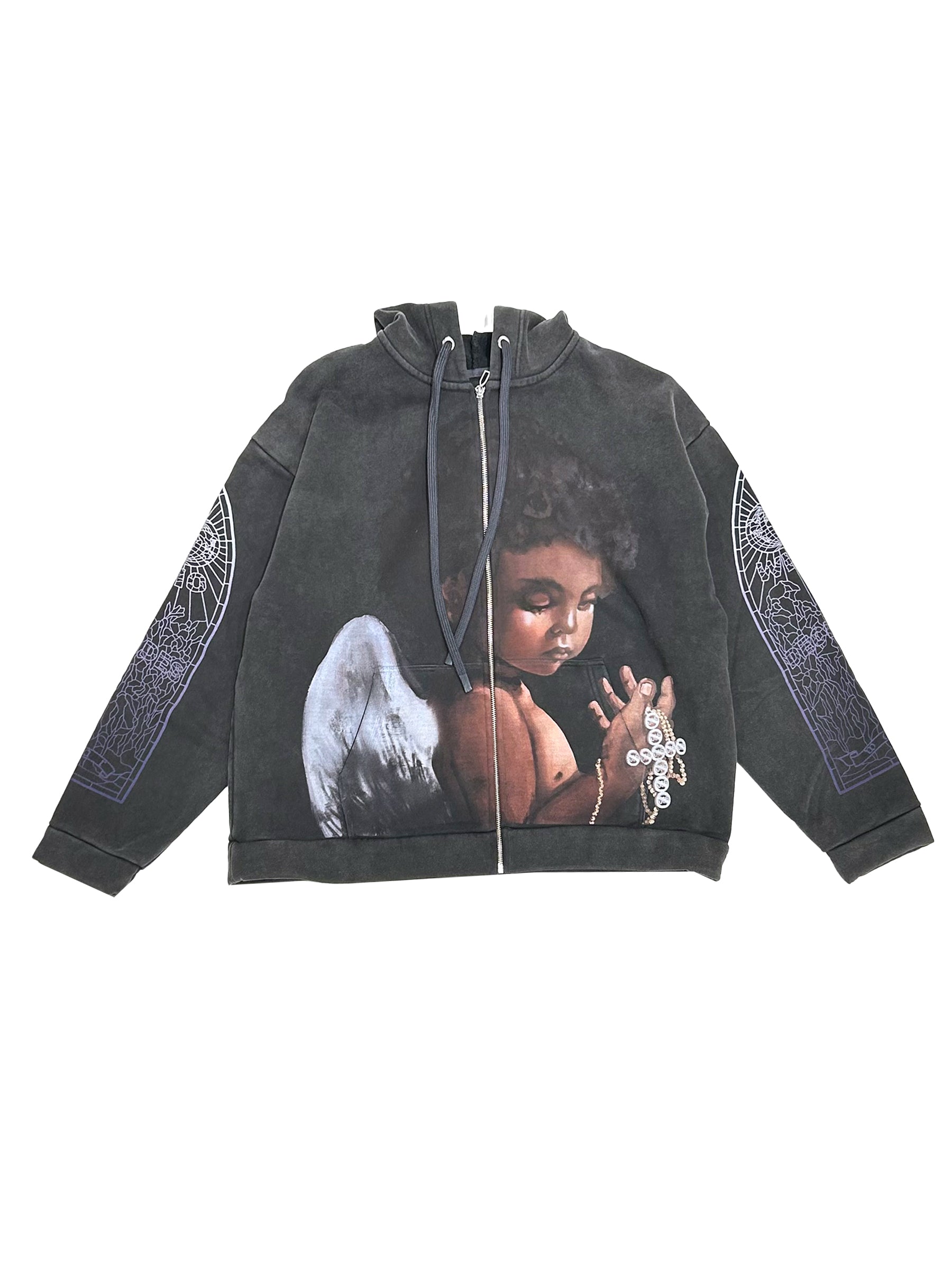 WHO DECIDES WAR - Sacred Being Zip Up - AW25 - COAL