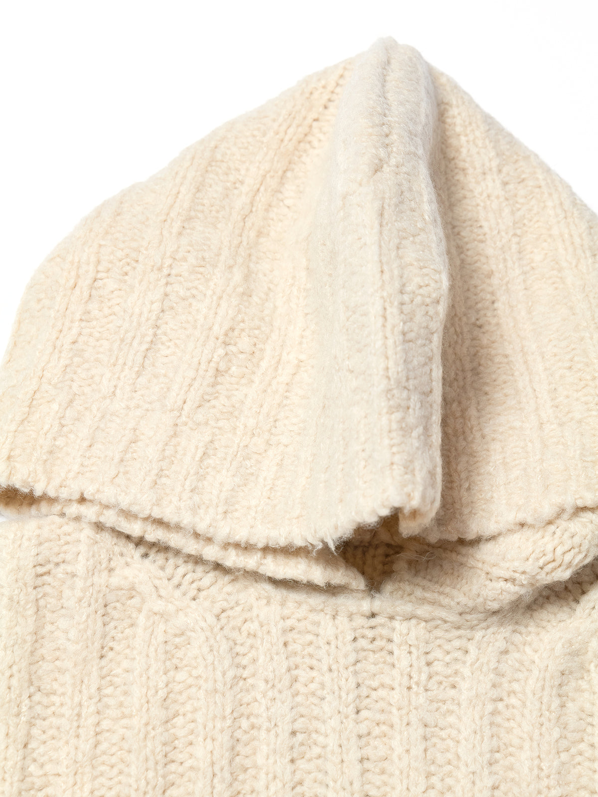 Rick Owens Natural Knit Top - Cropped Hooded Tank