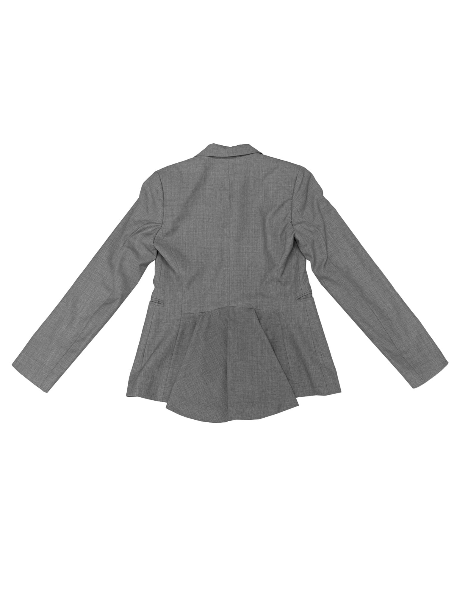 Aaron Esh - Peplum Cutaway Tailored Jacket - AW23 - GREY