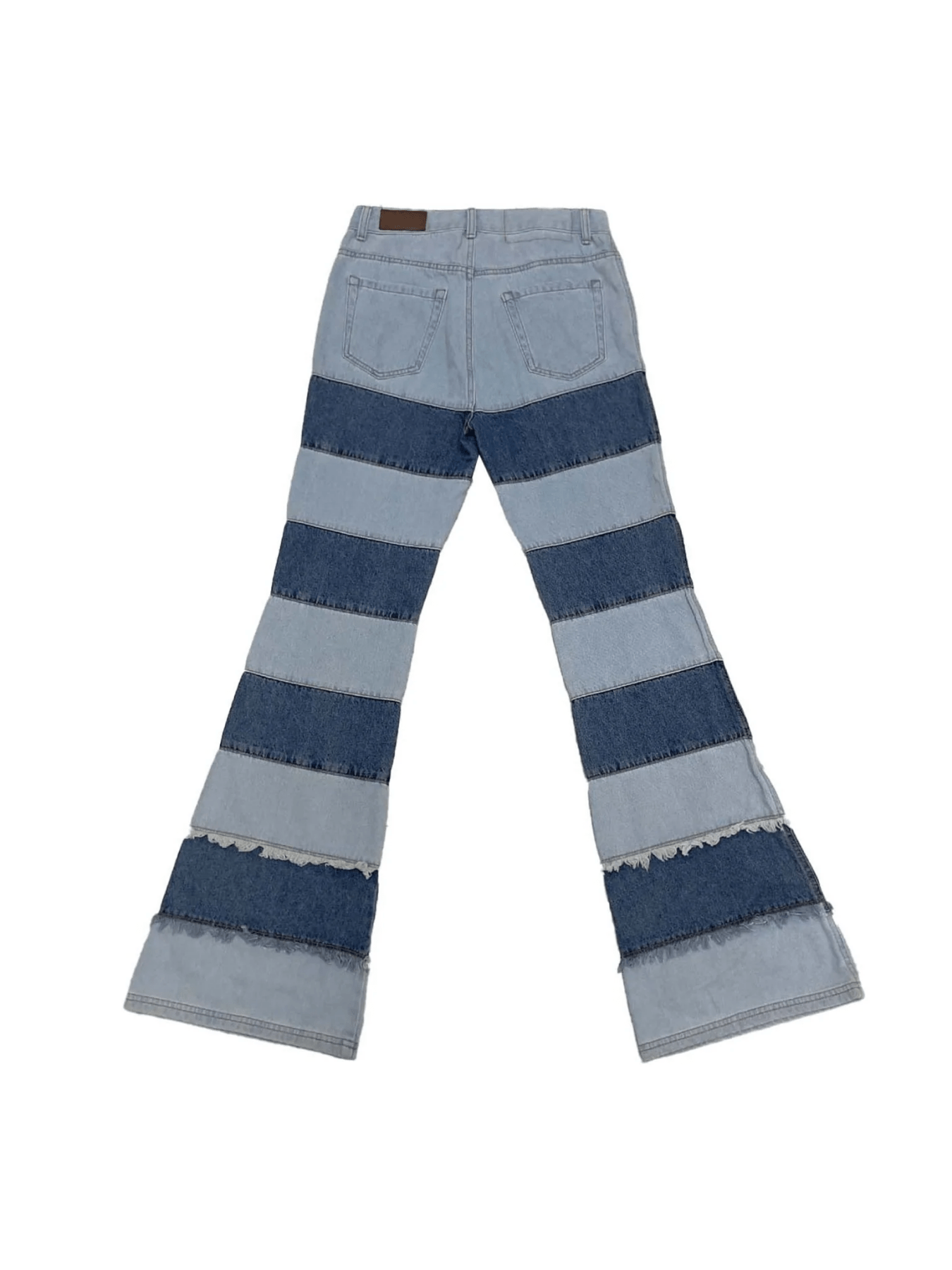 ANDERSSON BELL Washed Blue Mens Pre (Women) Mahina Blocking Patchw Jeans