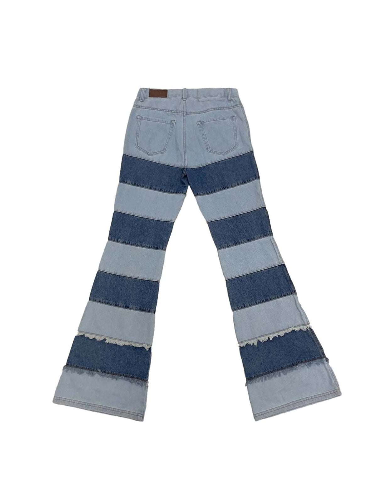 ANDERSSON BELL Washed Blue Mens Pre (Women) Mahina Blocking Patchw Jeans