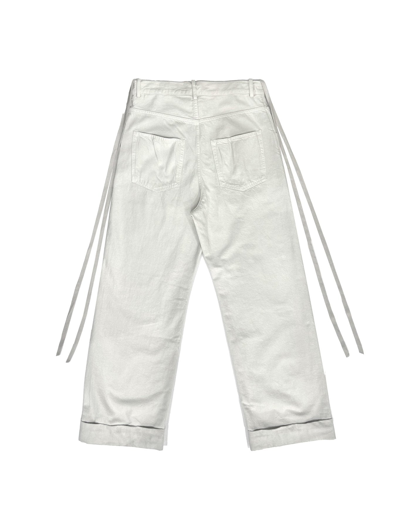 Ann Demeulemeester Beige Michael 5 Pockets High Comfort Trousers Denim