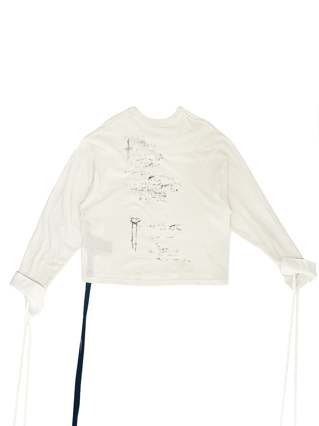 Ann Demeulemeester Beige Nila Relax Fit Boxy T Shirt With Det Cuffs