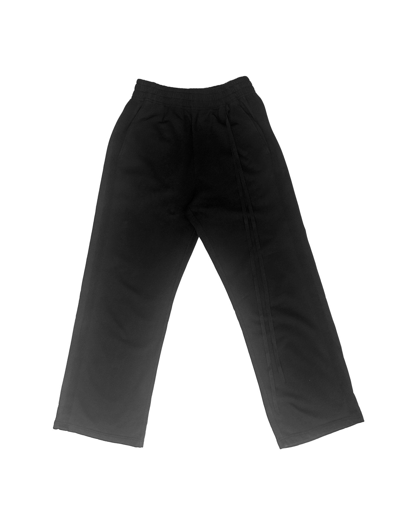 Ann Demeulemeester Black Boas Comfort Sweatpants With Herringbone Side Band