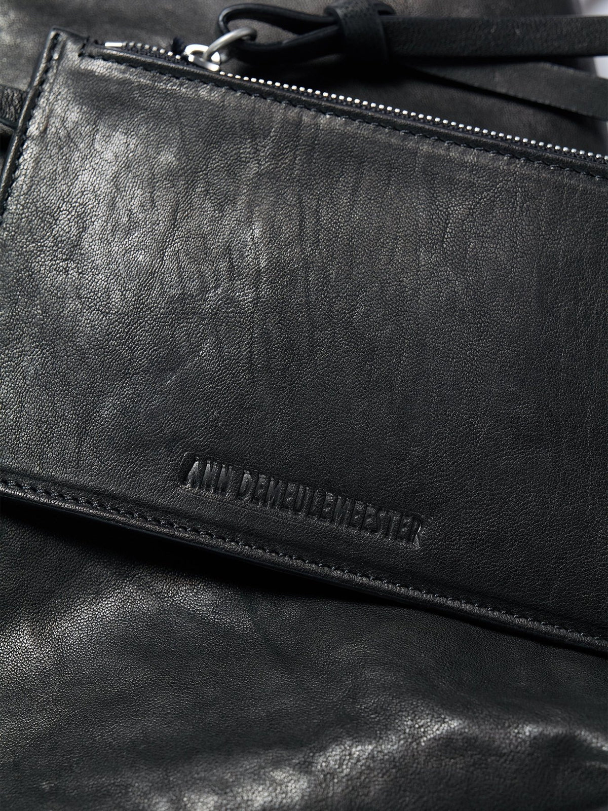 Ann Demeulemeester Black Ger Mini Soft Shoulder Bag Vintage Lux