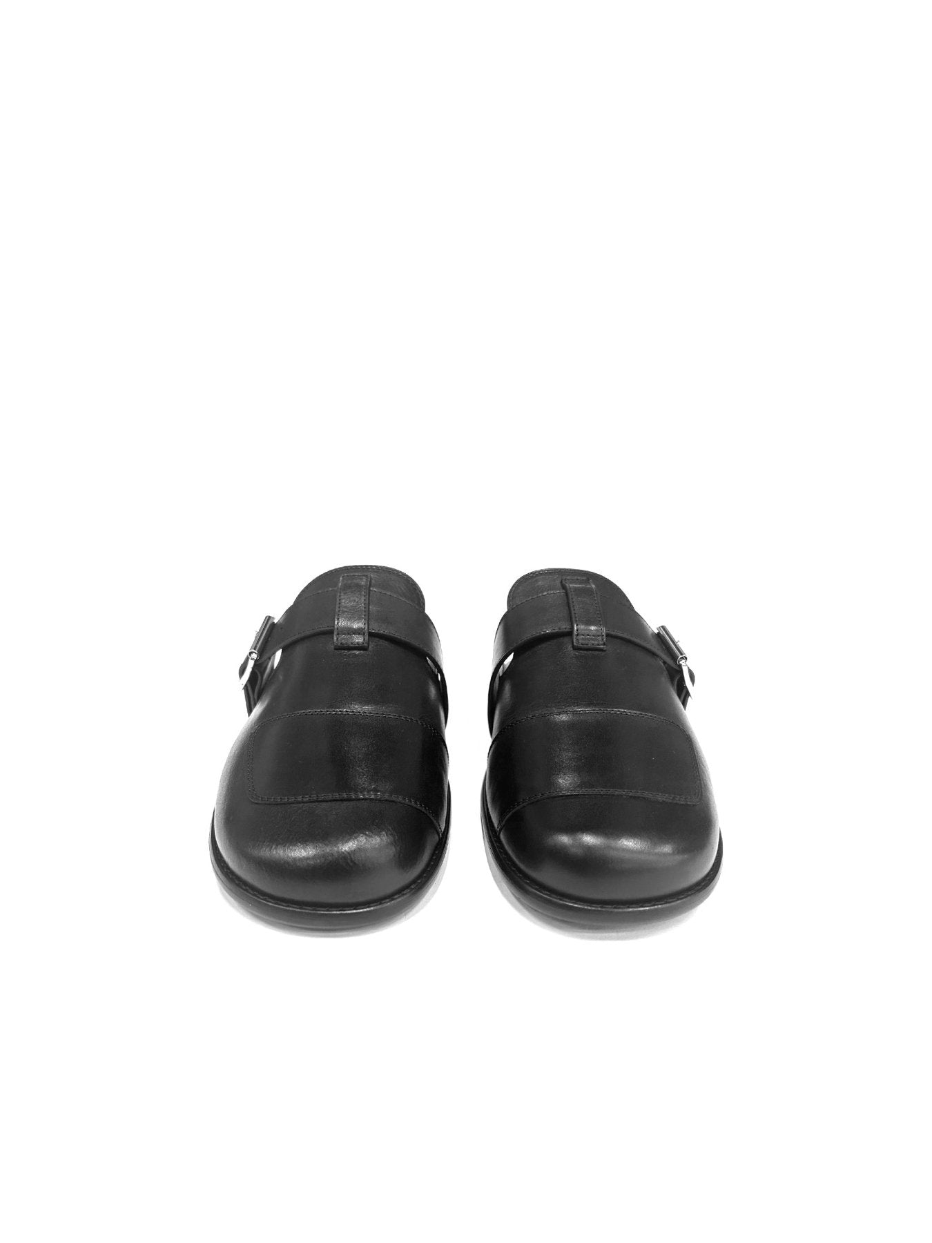 Ann Demeulemeester Black Ingul Flat Slides Nappa Calf Skin