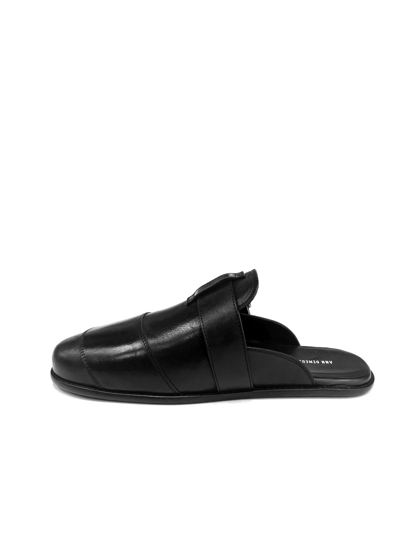 Ann Demeulemeester Black Ingul Flat Slides Nappa Calf Skin