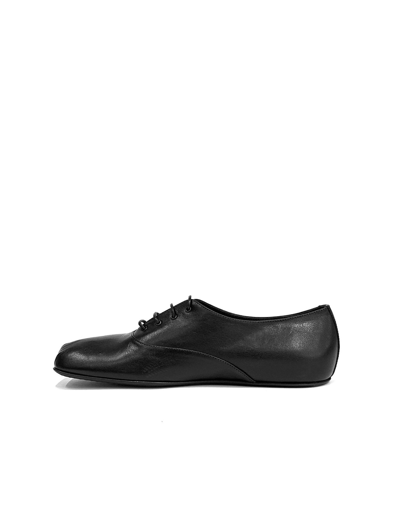 Ann Demeulemeester Black Tavis Squared Oxford Shoes Semi Shiny Leather