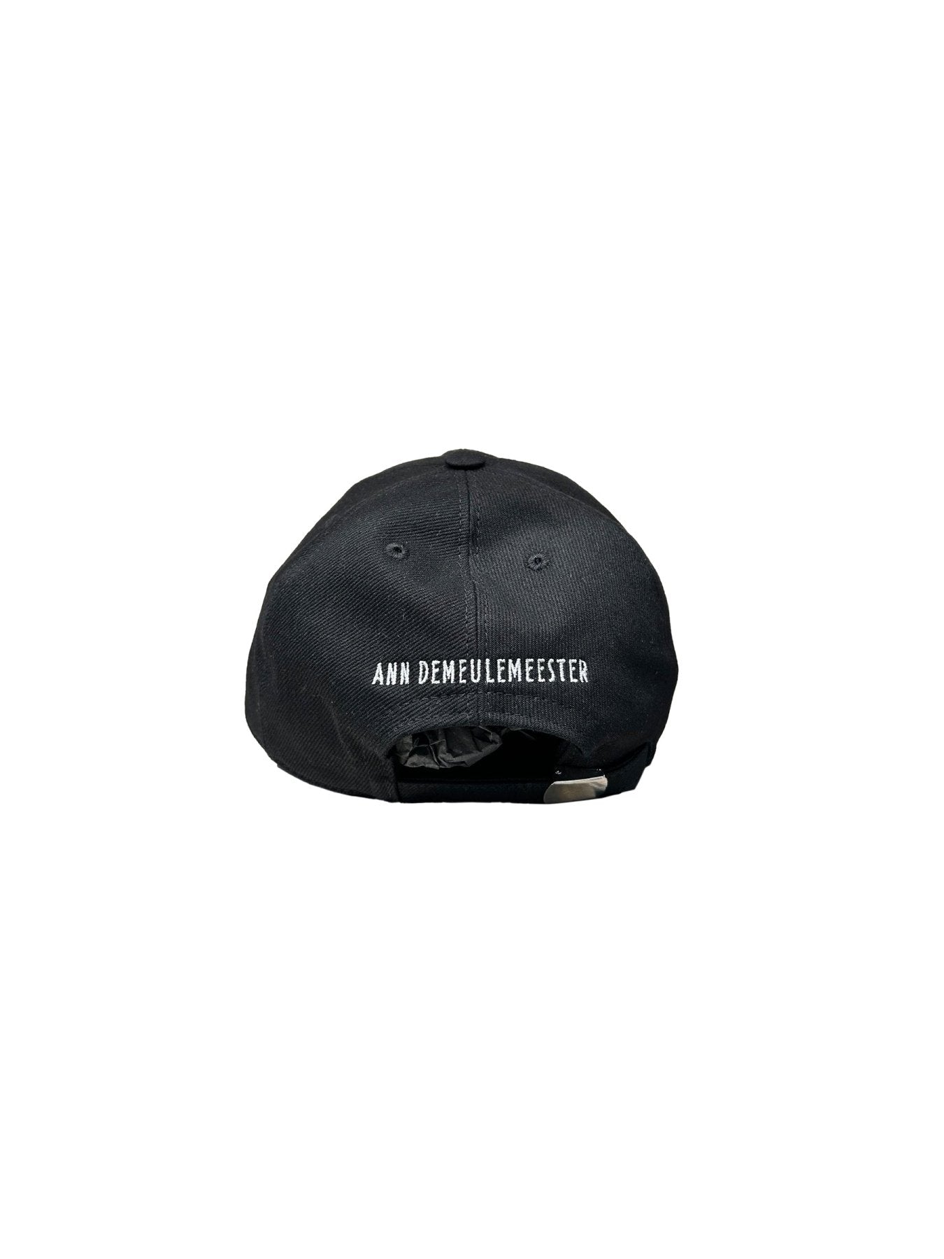 Ann Demeulemeester Black Tem Baseball Cap With The New Poetry Club