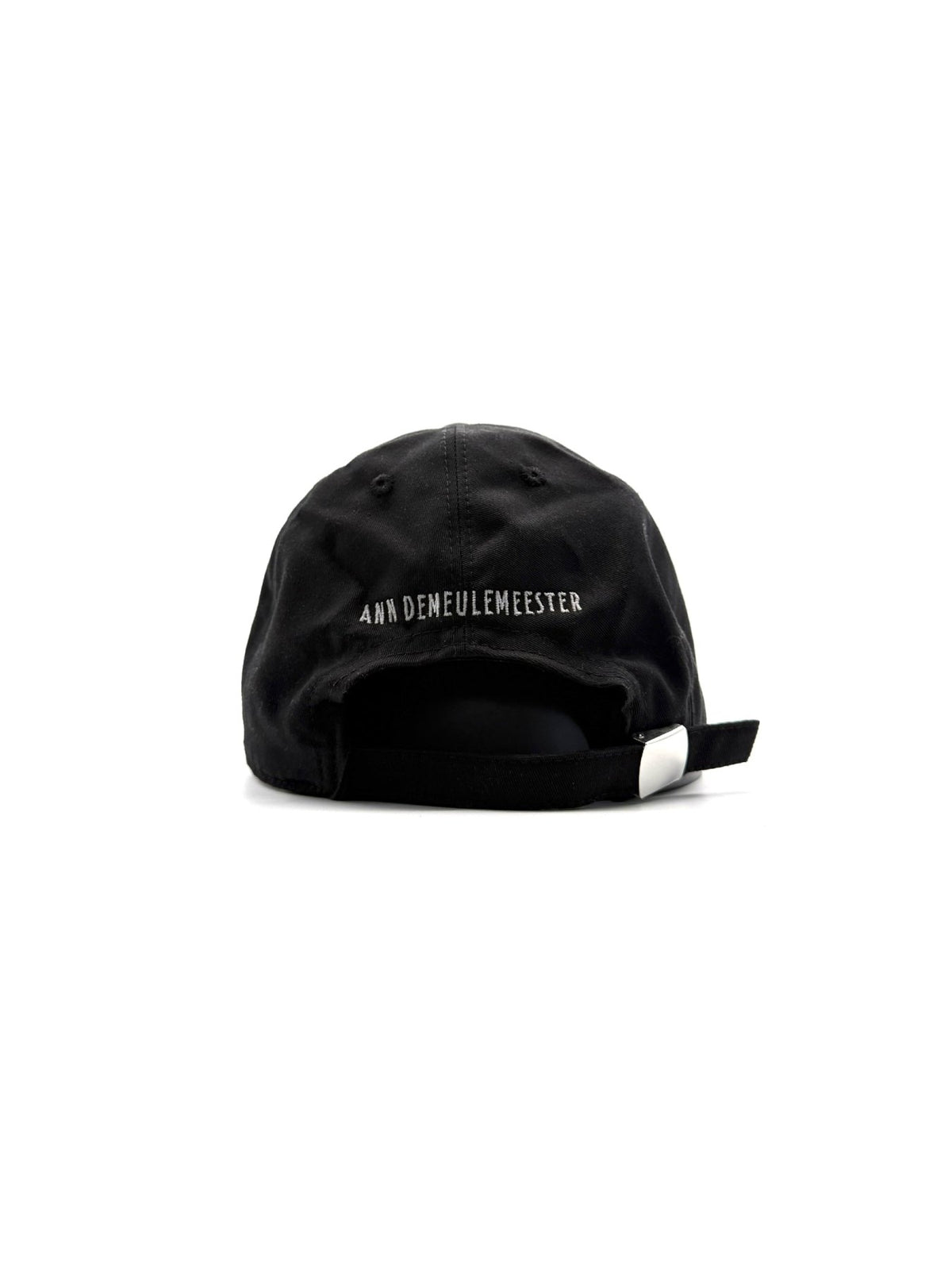 Ann Demeulemeester Black Tem Baseball Cap With The Solitary One Embroider