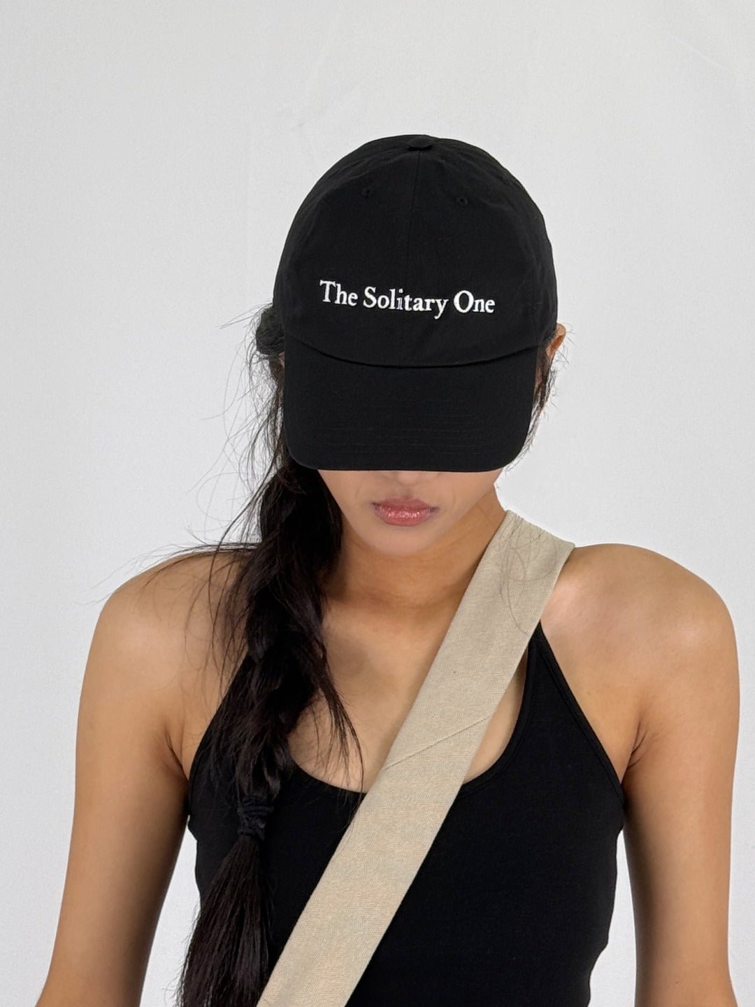 Ann Demeulemeester Black Tem Baseball Cap With The Solitary One Embroider