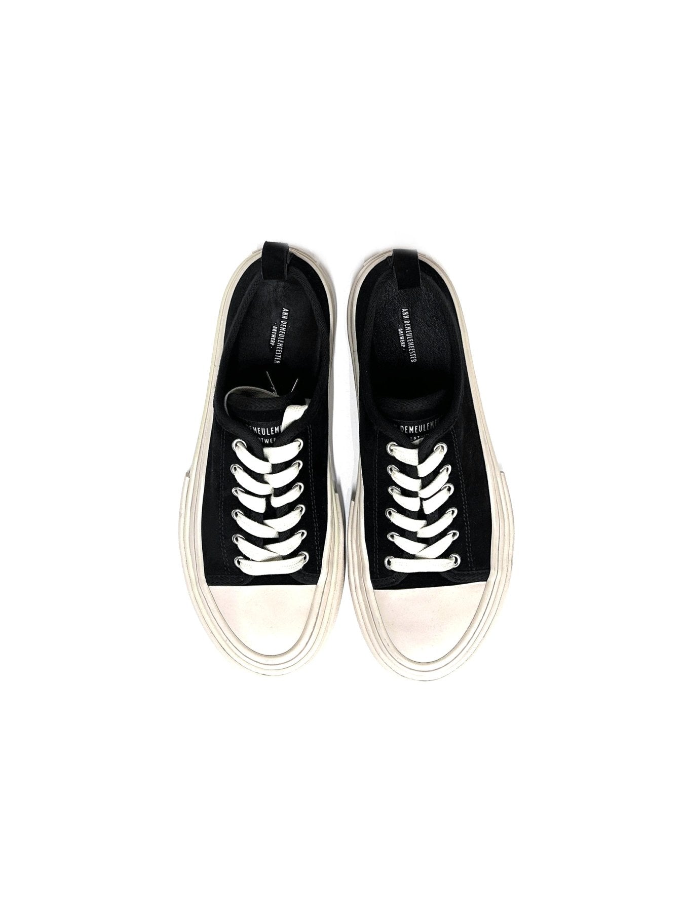 Ann Demeulemeester Multi Halli Vulcanized Low Top Suede Leather Sneakers