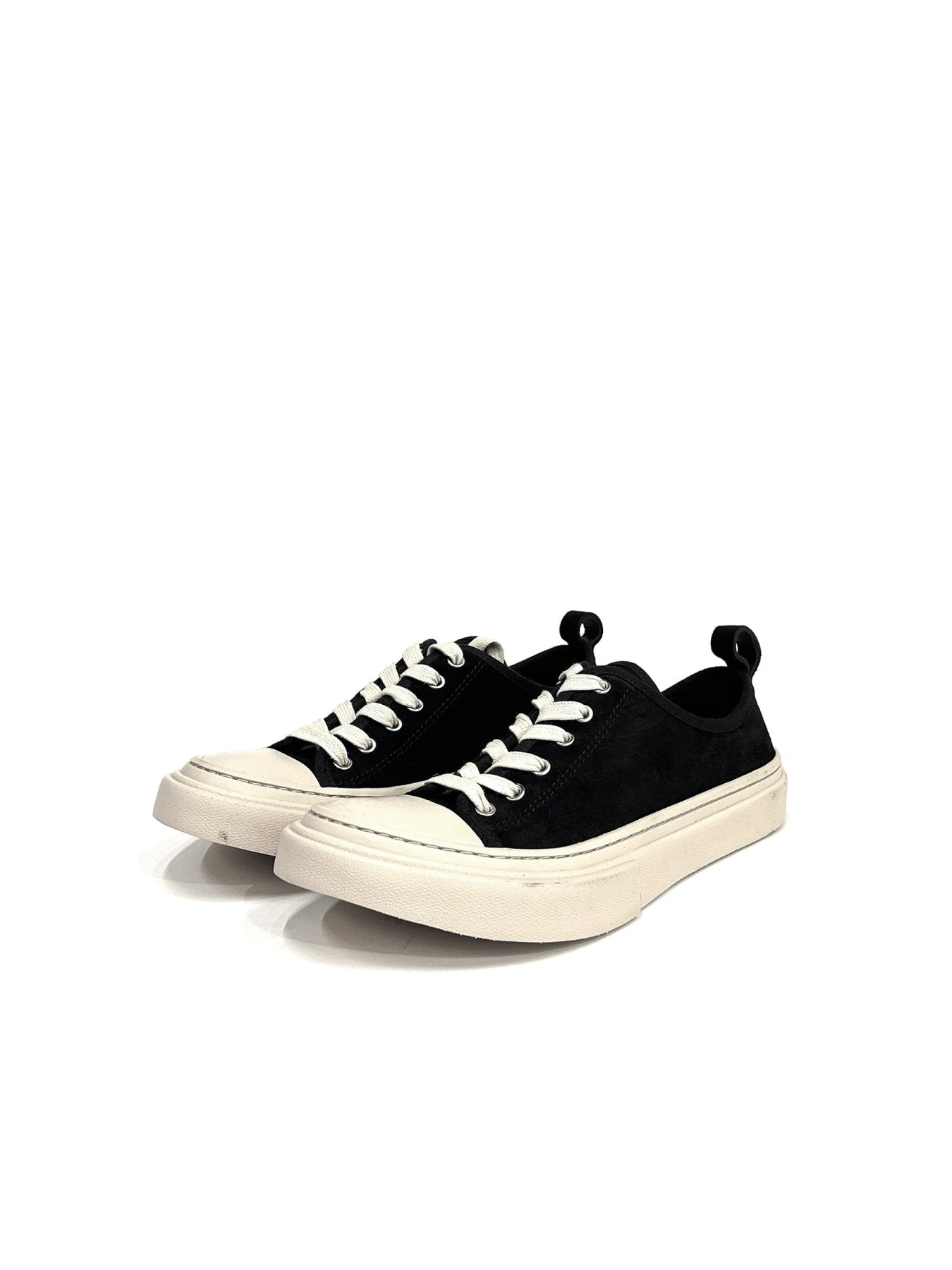 Ann Demeulemeester Multi Halli Vulcanized Low Top Suede Leather Sneakers