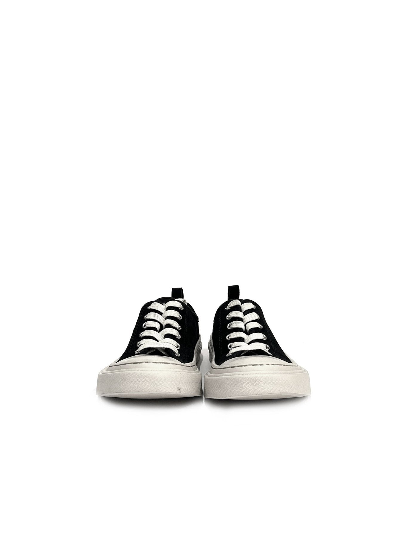 Ann Demeulemeester Multi Halli Vulcanized Low Top Suede Leather Sneakers