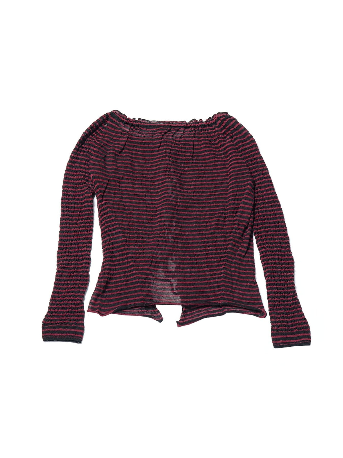 Ann Demeulemeester Multi Nelle Off Shoulder Cardigan With Ribbon Closure Ul
