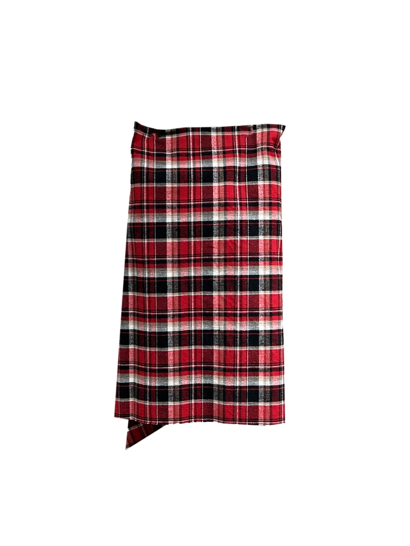 Ann Demeulemeester Multicolour Tabea Mini Wrap Kilt Skirt Heavy Check Flannel