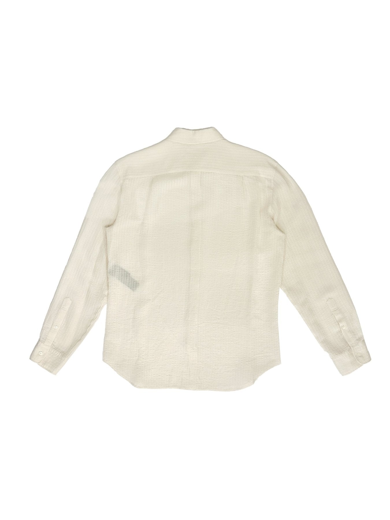 Ann Demeulemeester Off - White Andre Classic Shirt Light Cotton Dobby Stripe
