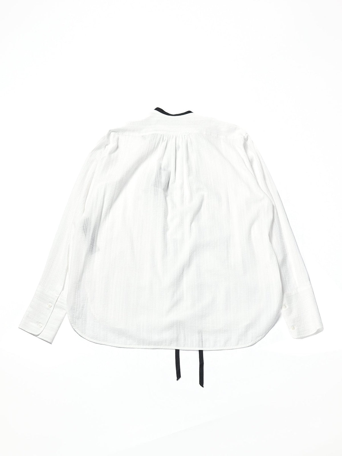 Ann Demeulemeester Off White Bertil Serafino Shirt Light Cotton Ajour