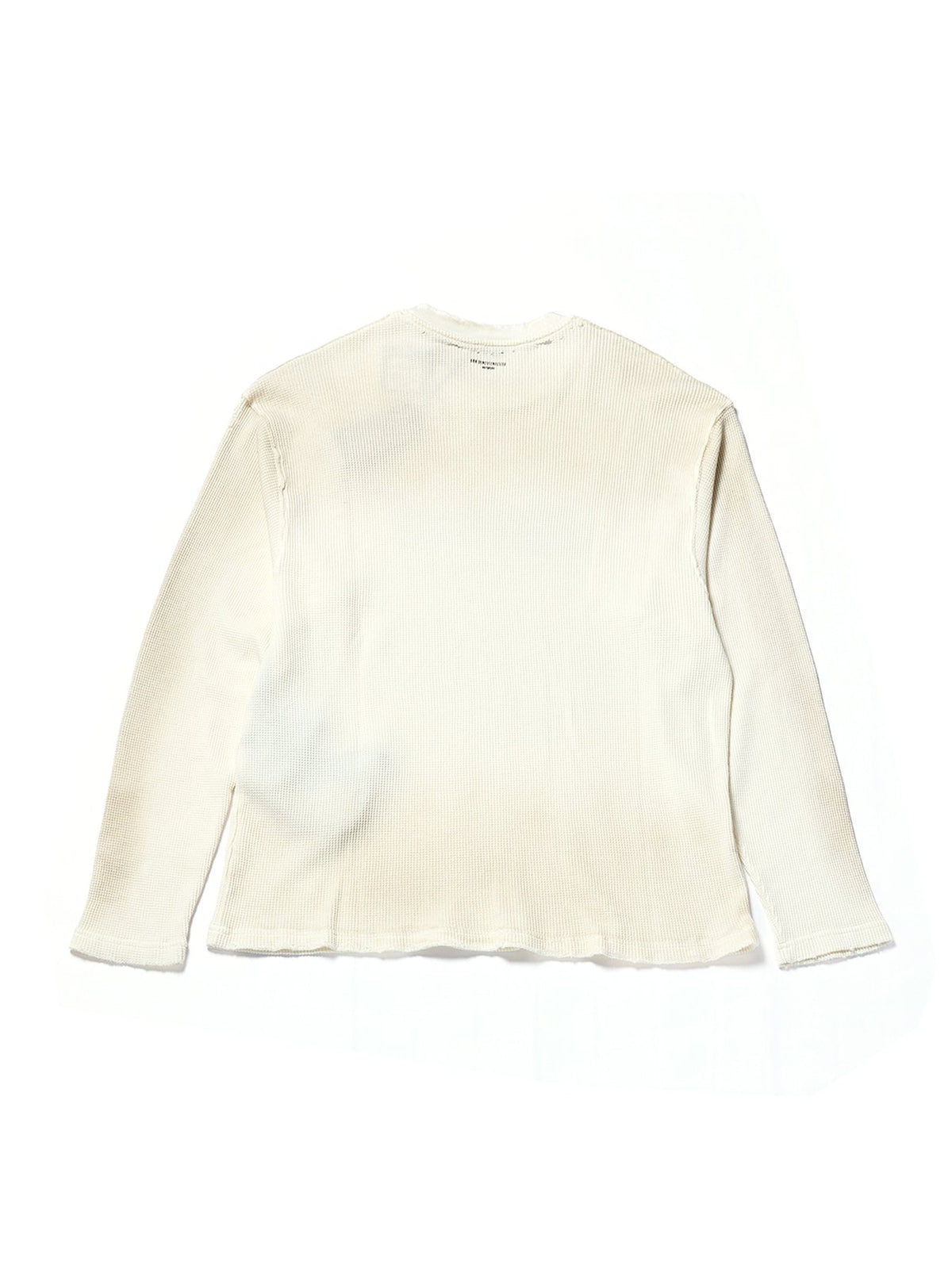Ann Demeulemeester Off White Emil Relax Fit Long Sleeve Boxy T Shirt With Aca