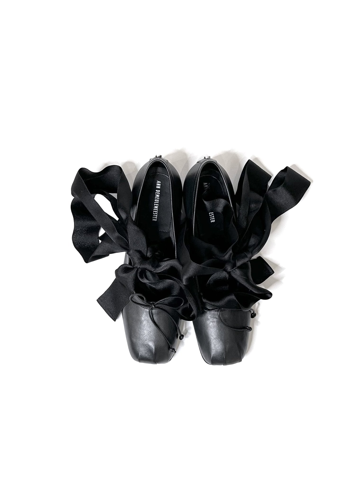 ANN DEMEULEMEESTER - Paloma Ballerina With Band Nappa Calf Skin - AW25 - BLACK