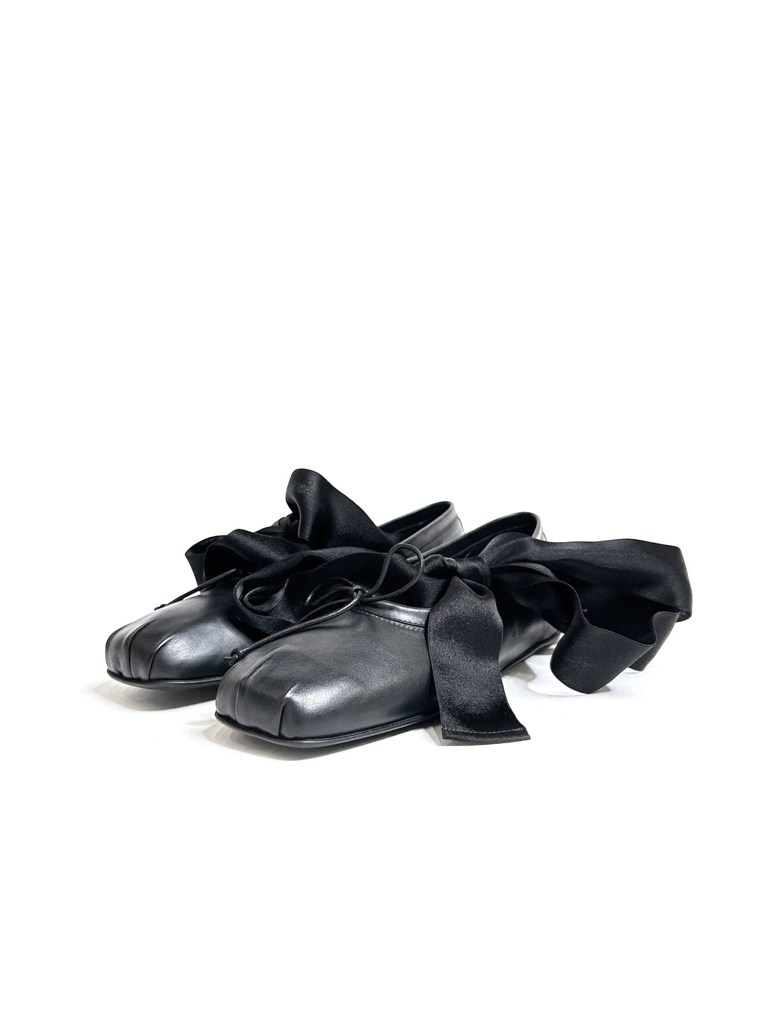 ANN DEMEULEMEESTER - Paloma Ballerina With Band Nappa Calf Skin - AW25 - BLACK