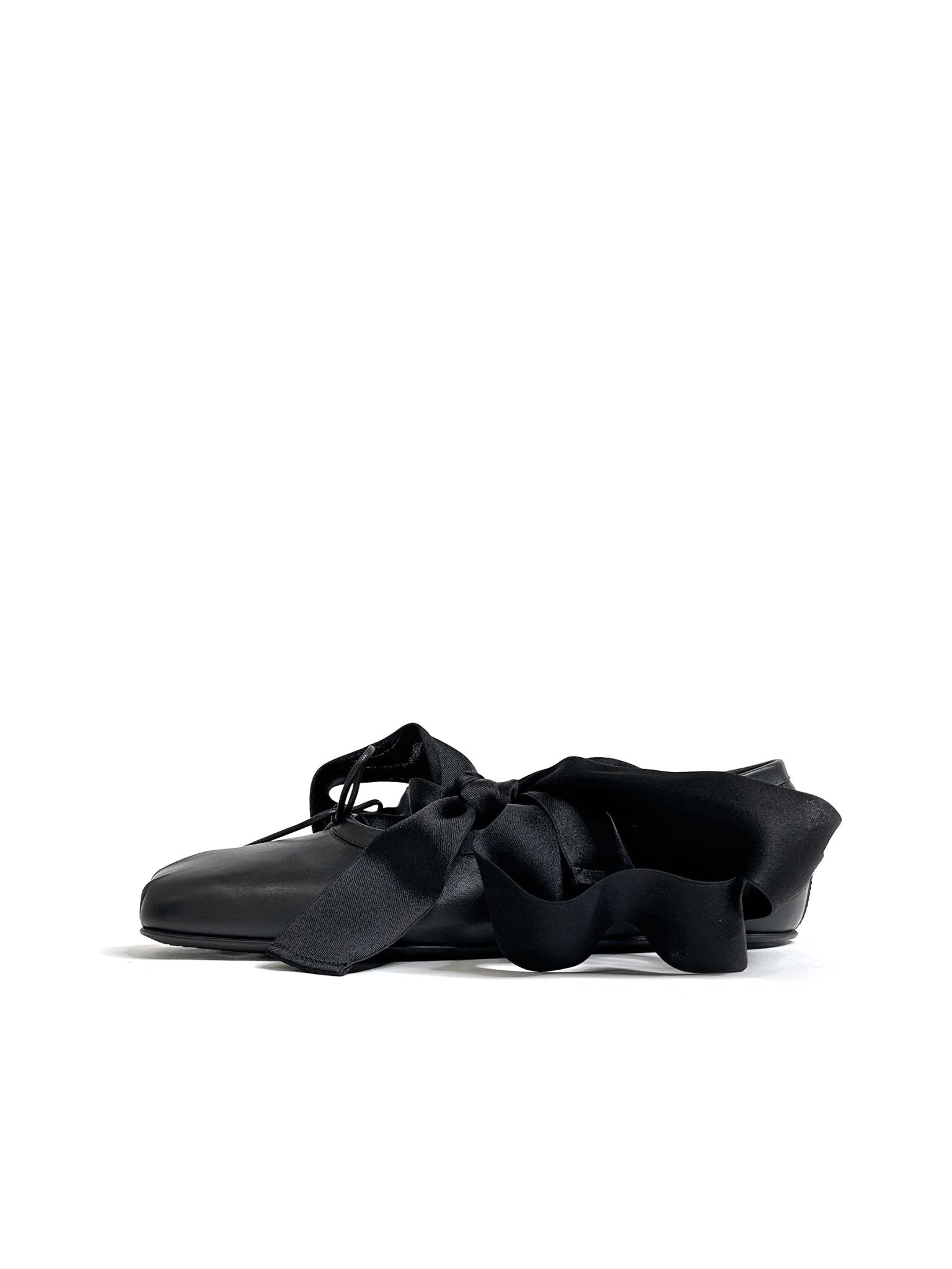 ANN DEMEULEMEESTER - Paloma Ballerina With Band Nappa Calf Skin - AW25 - BLACK