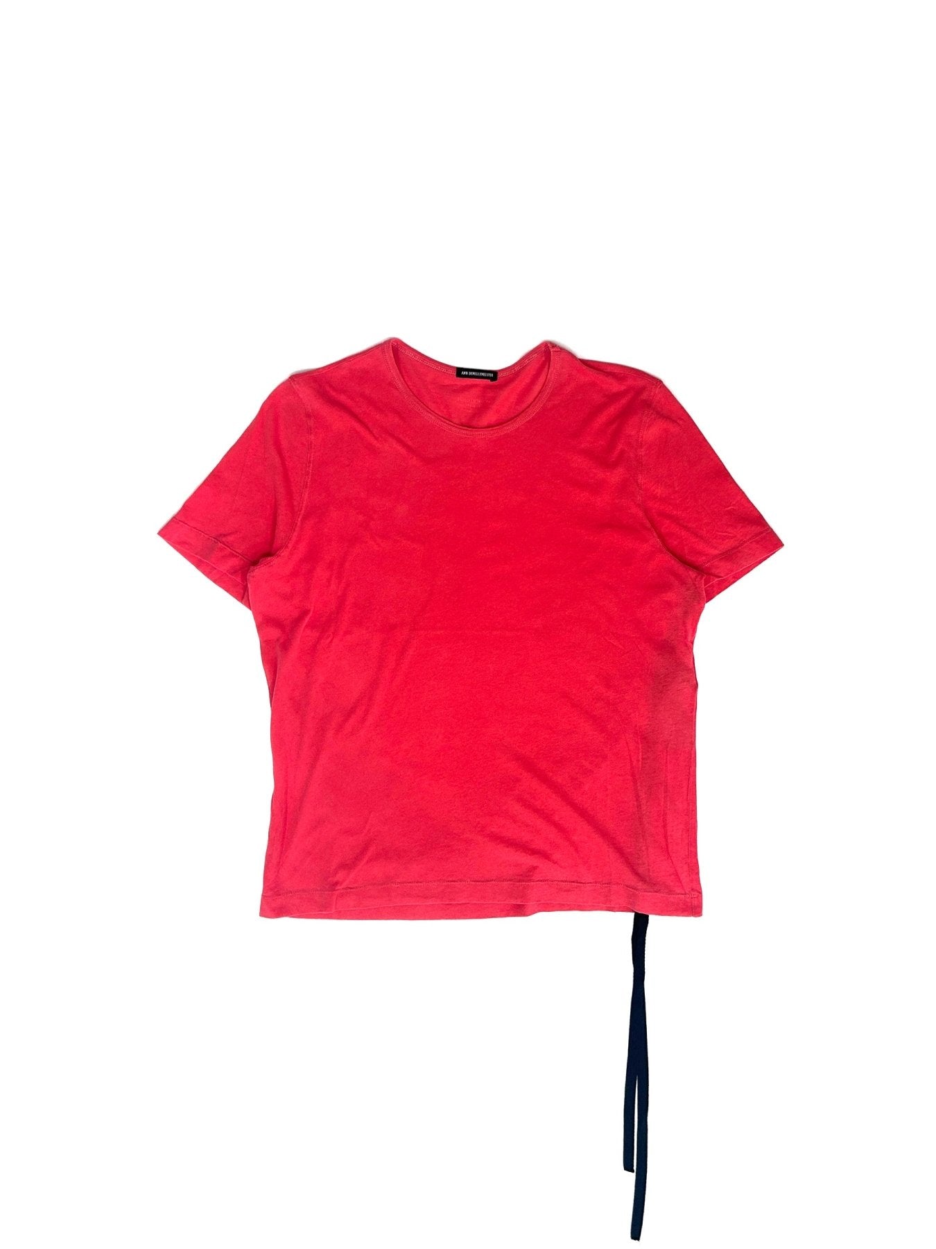 Ann Demeulemeester Red Fanie Standard T Shirt With Daydream Print Delav