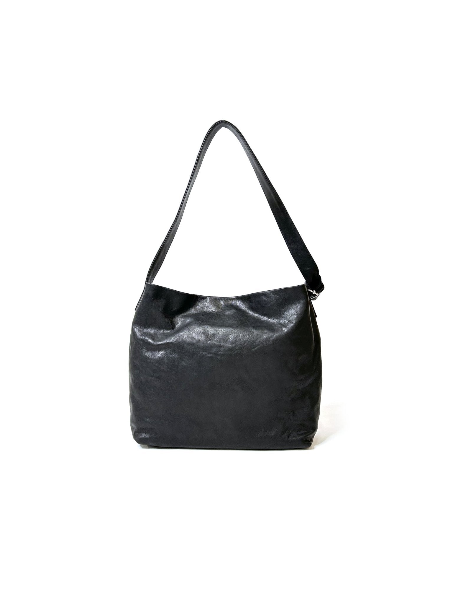 ANN DEMEULEMEESTER - Runa Medium Soft Shoulder Bag Vintage Lux Grained - AW25 - BLACK