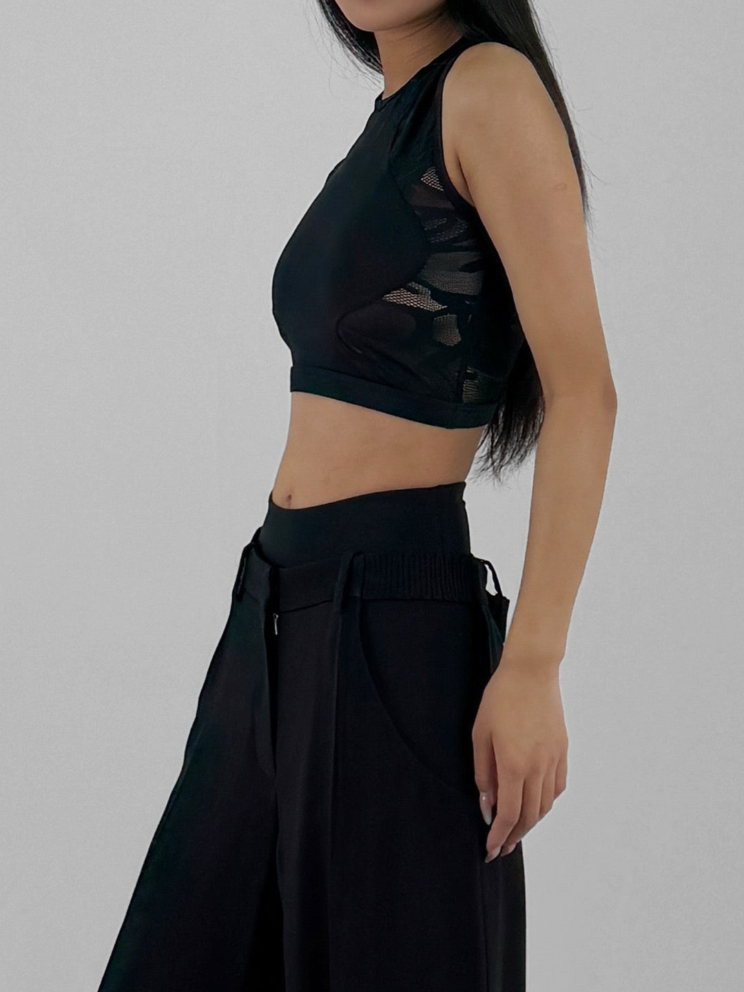 BAD BINCH TONGTONG Black Bad Binch Butterfly Biker Tank Tops