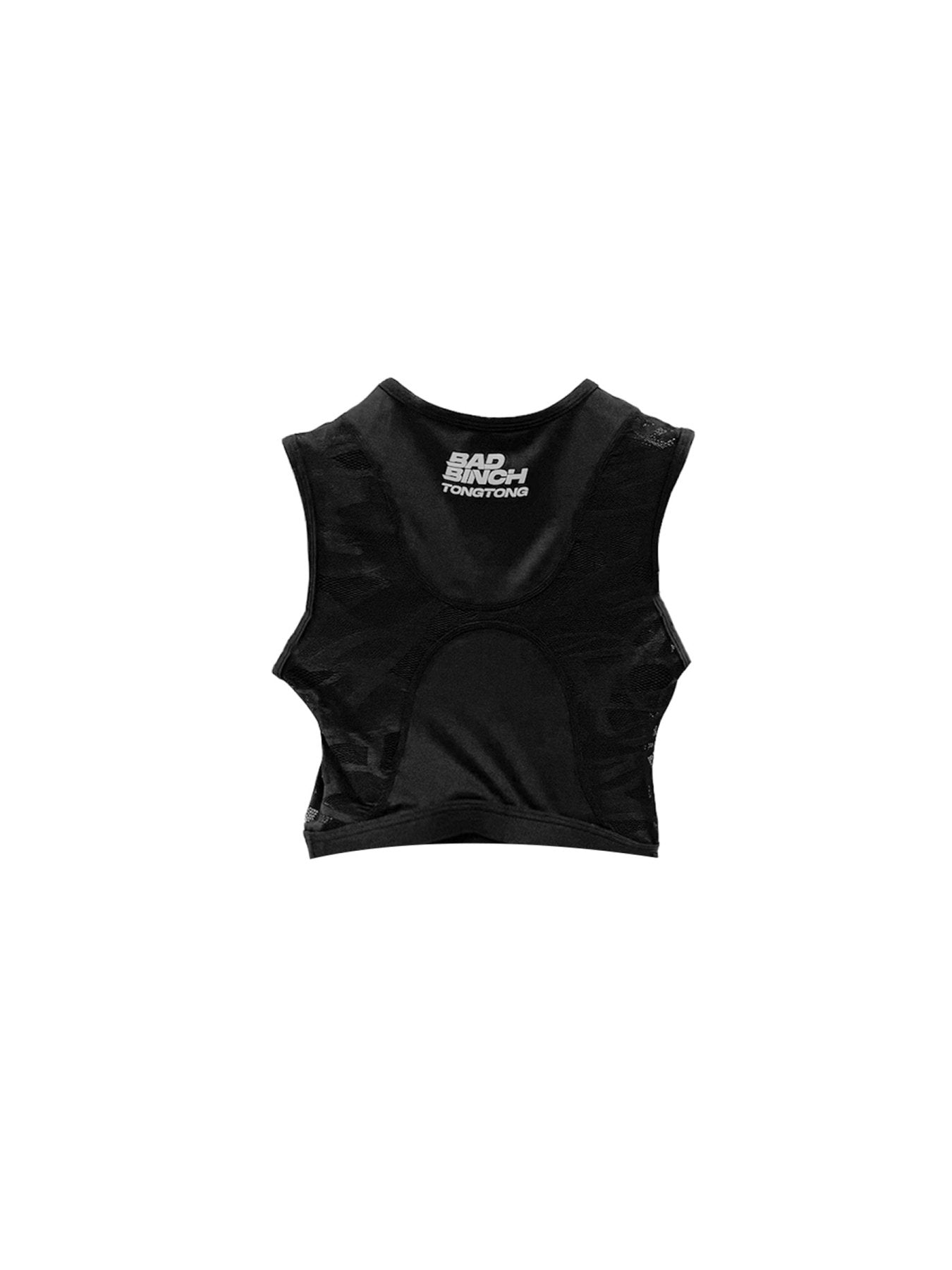 BAD BINCH TONGTONG Black Bad Binch Butterfly Biker Tank Tops