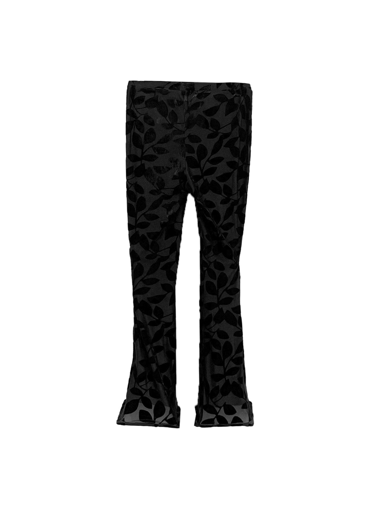 BAD BINCH TONGTONG Black Velvet Sqaure Pants