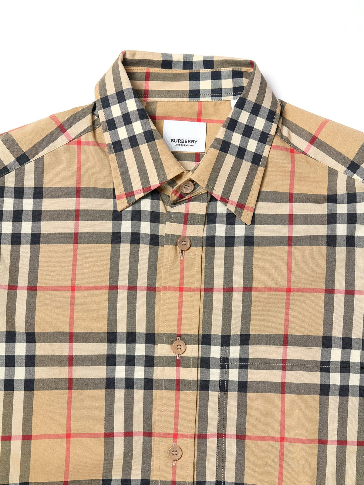 Burberry Beige Caxtan M Casual Shirt Ls