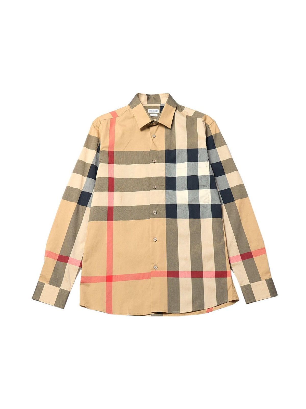 Burberry Beige Summerton M Casual Shirt Ls