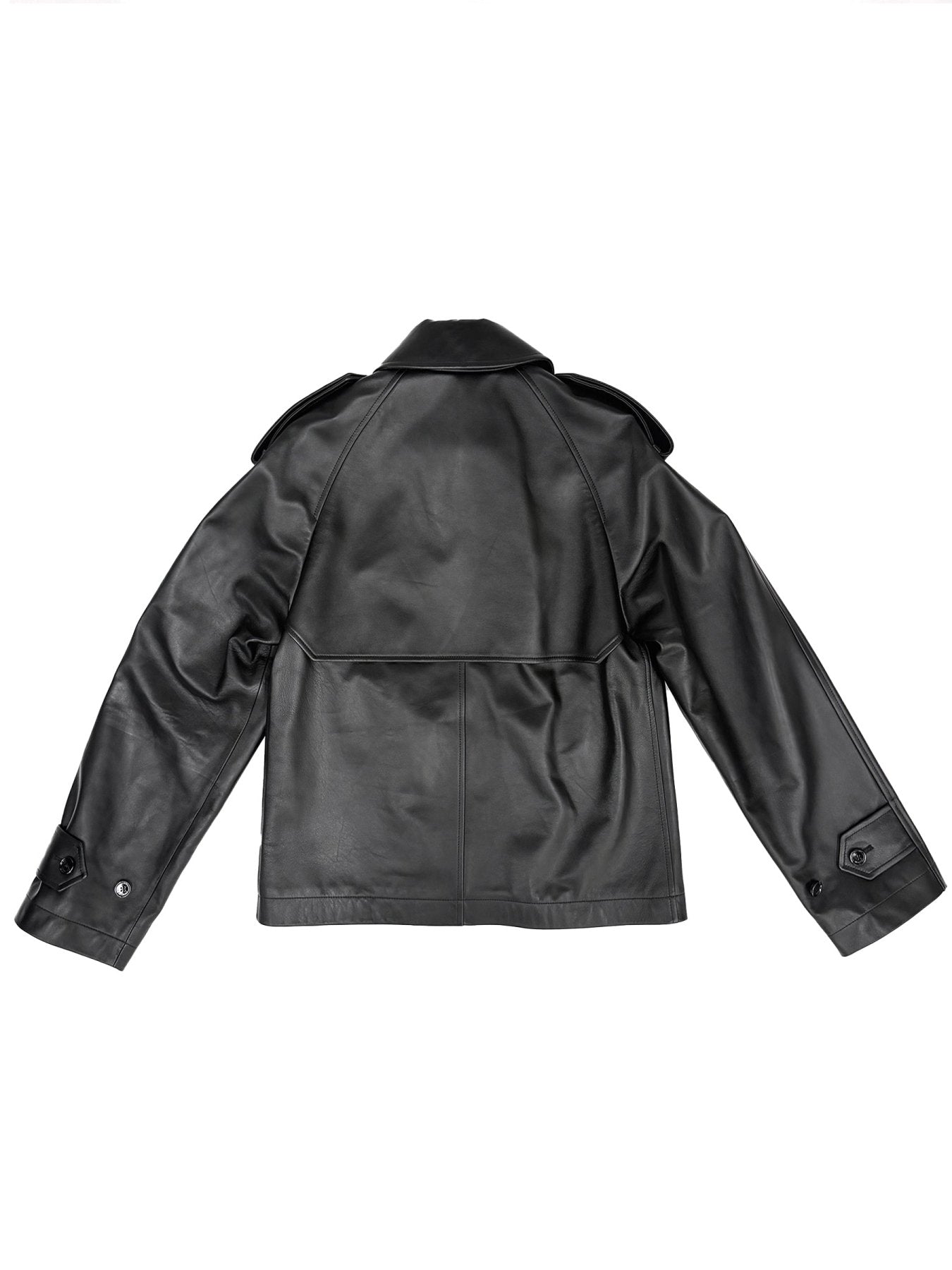 Burberry Black Leadenham Sht L Comm M Leather Jacket