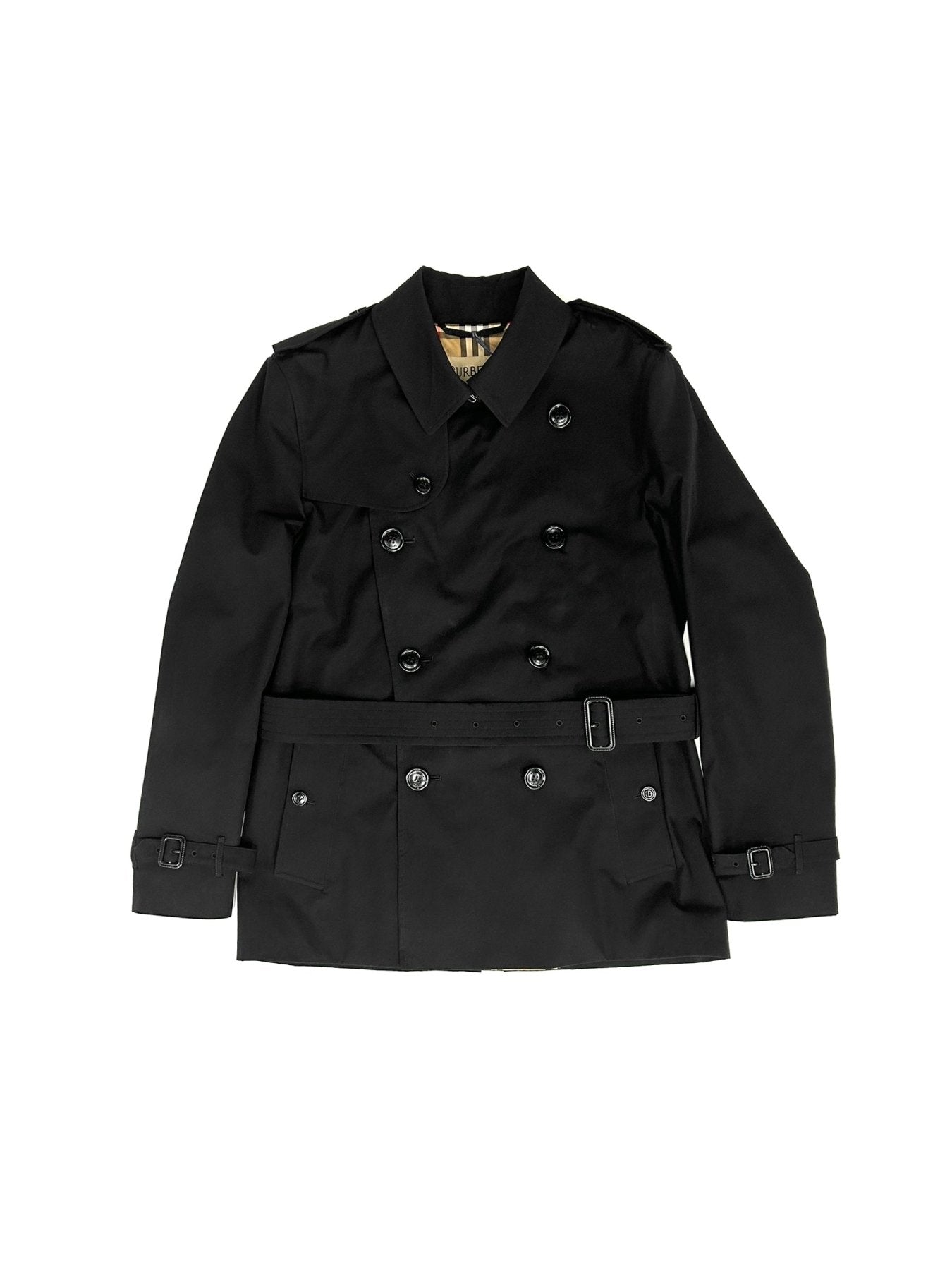 BURBERRY Black M Rw D Breasted