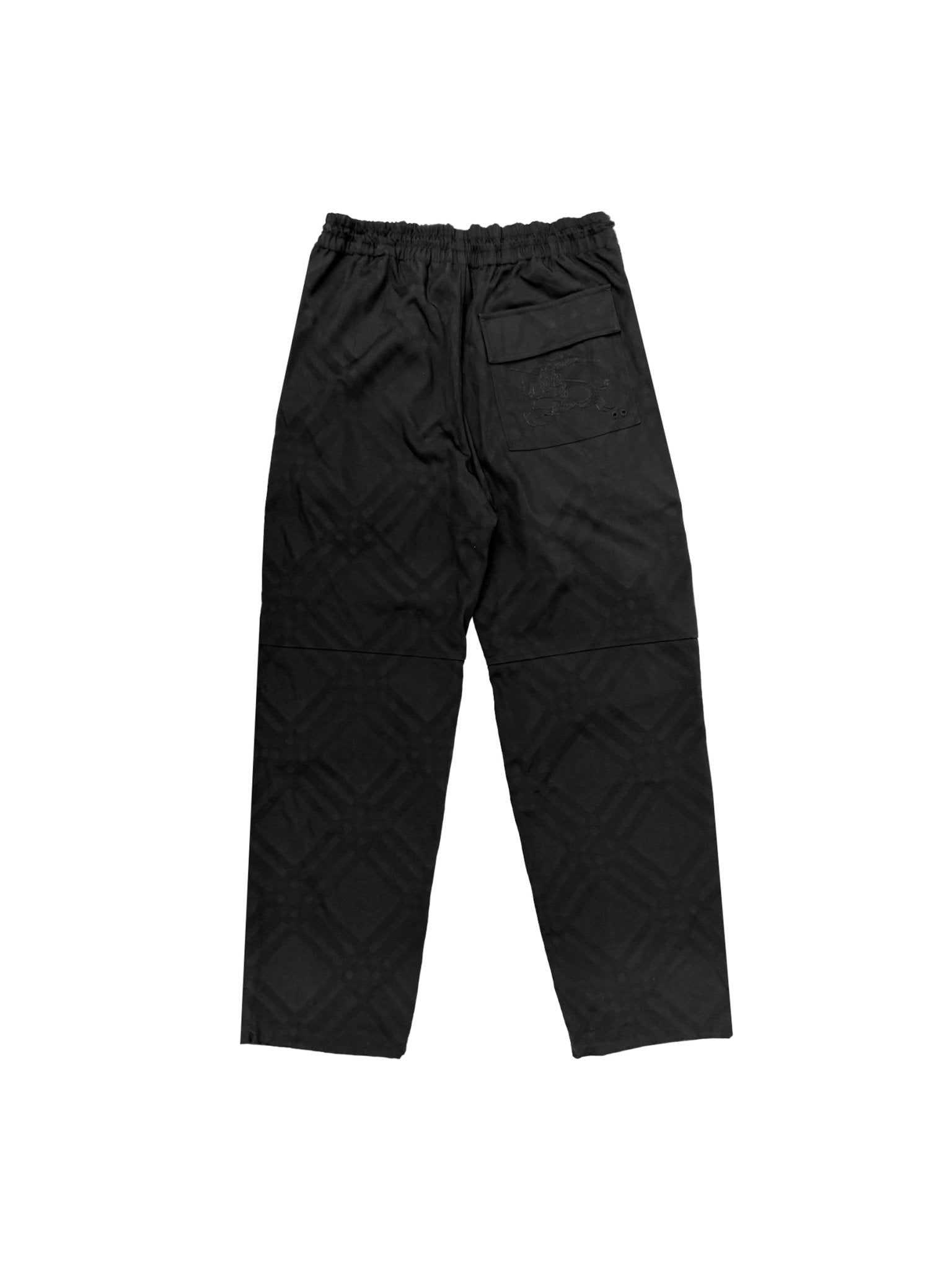 BURBERRY -   Casual Trousers -   BLACK IP CHECK