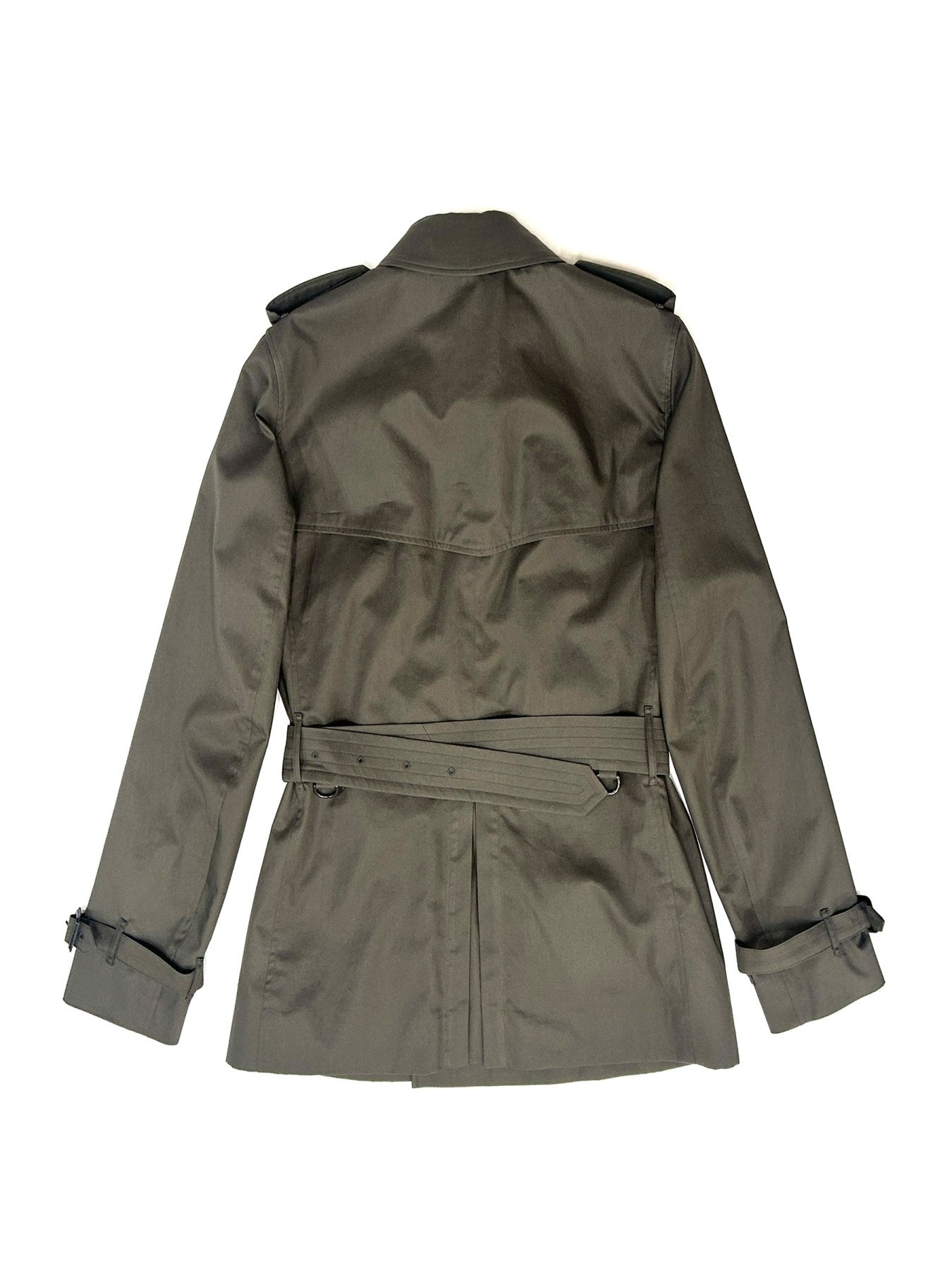 BURBERRY Grey M Rw D Breasted