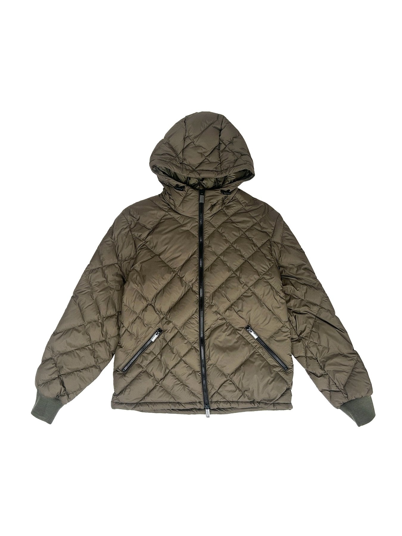 BURBERRY Khaki M Quilted Down Jacket