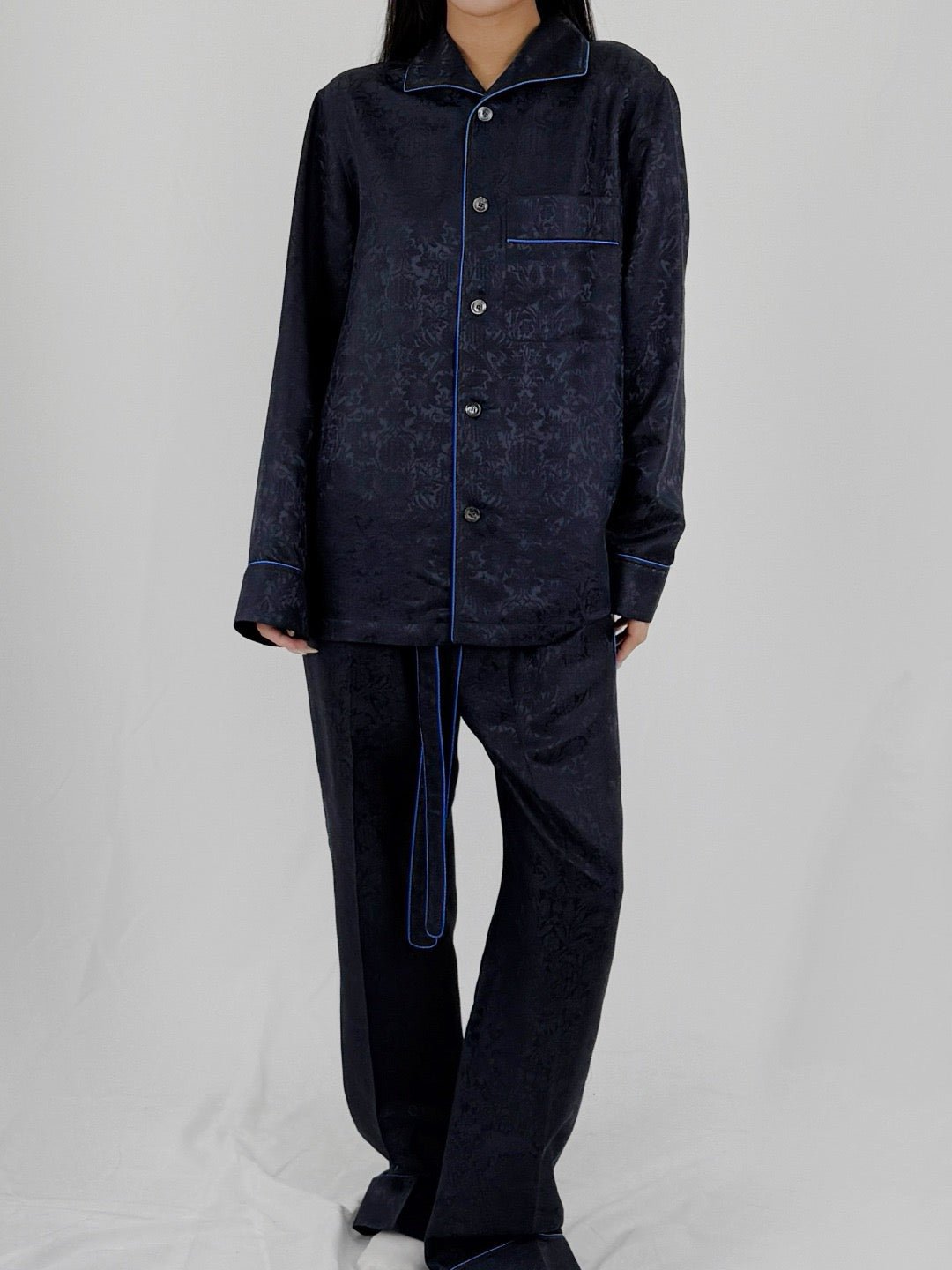 BURBERRY - M Casual Shirt Ls - AW25 - SILHOUETTE BLK IP PT