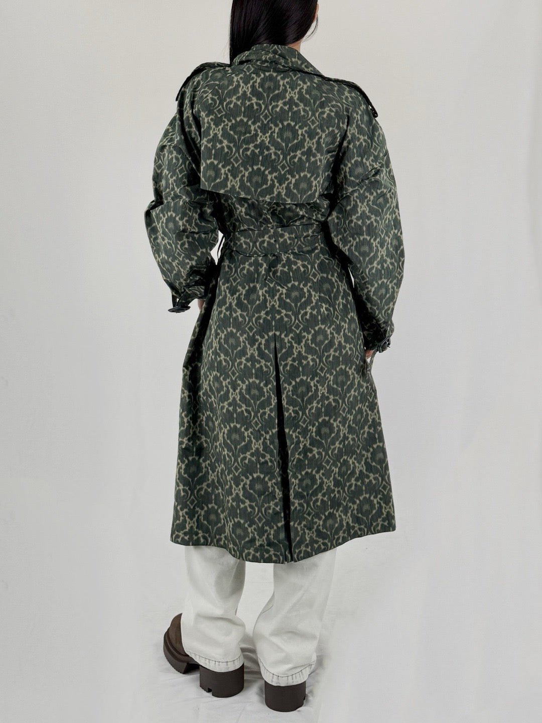 BURBERRY - M D Breasted Coat - AW25 - VINE IP PATTERN