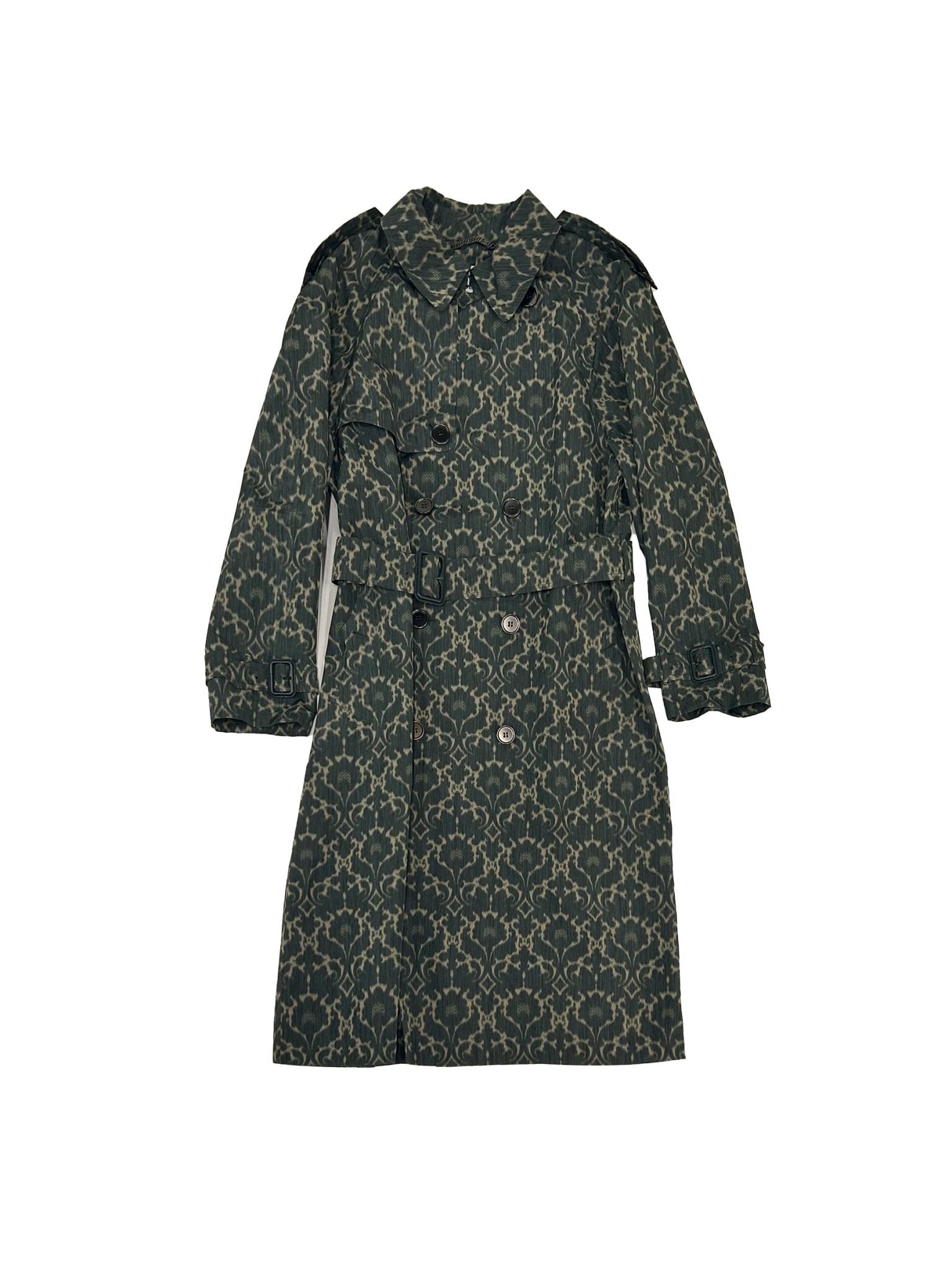 BURBERRY - M D Breasted Coat - AW25 - VINE IP PATTERN