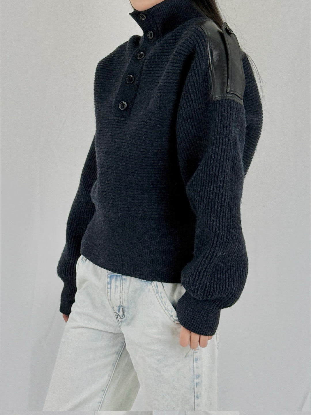 BURBERRY - M Knit Roll Neck - AW25 - TARMAC GREY
