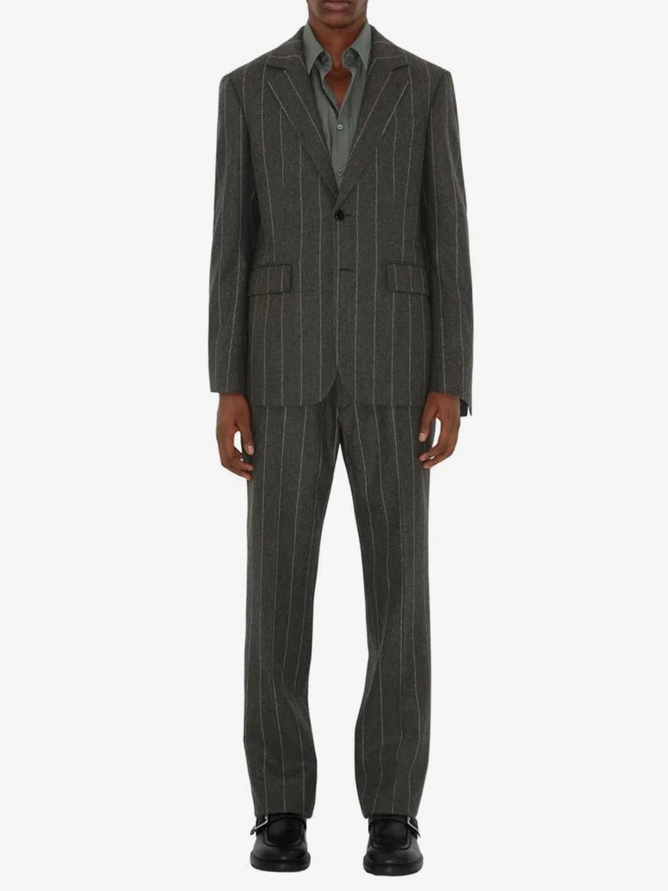 BURBERRY - M Tailored Trousers - DARK GREY MELANGE