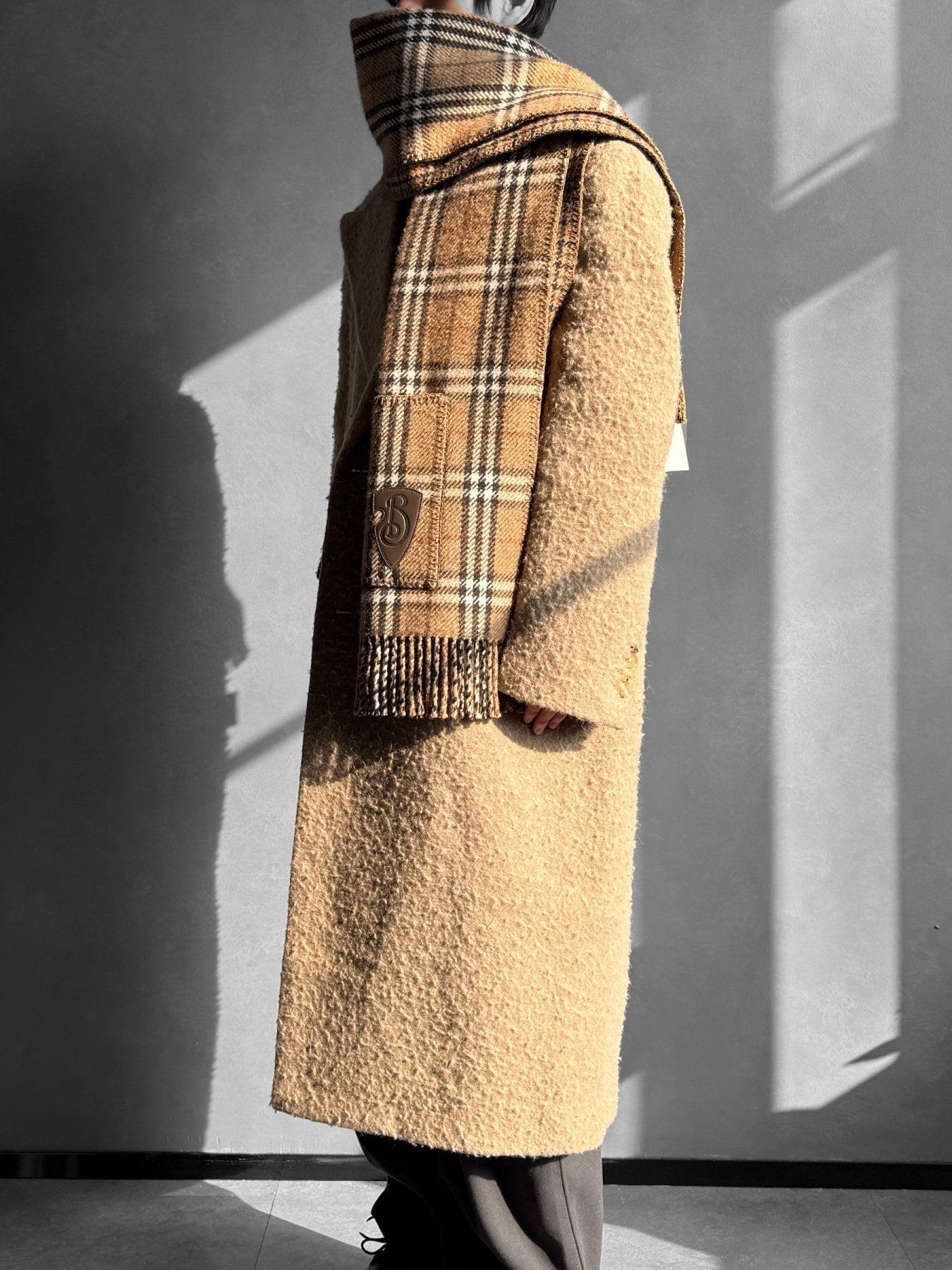 BURBERRY - Scarves - BUZZARD/SAND