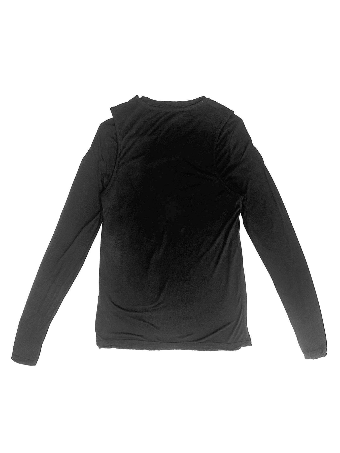 CARRER Black Doria Double Layer Top