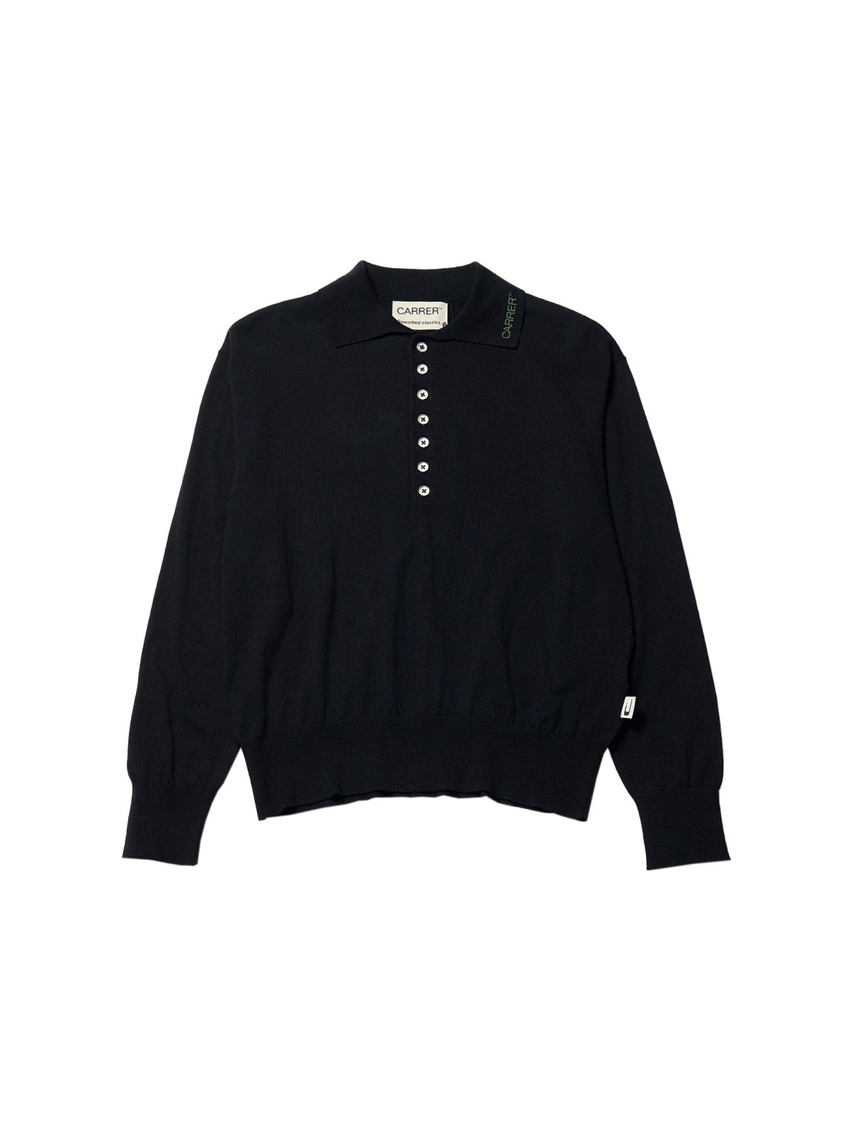 CARRER Black Milton Knit Polo