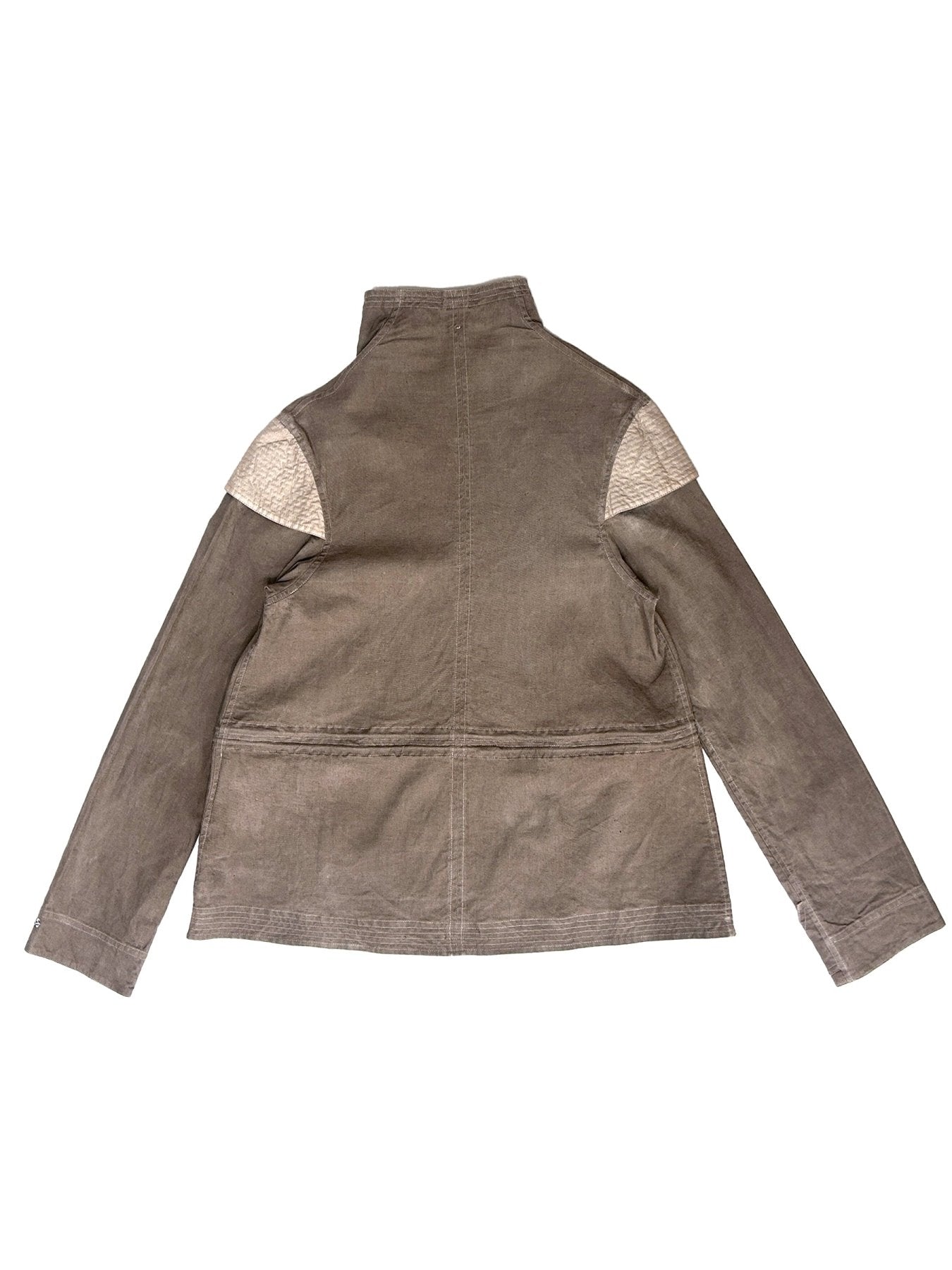CHARLIE CONSTANTINOU Brown Double Quarter Zip Pullover