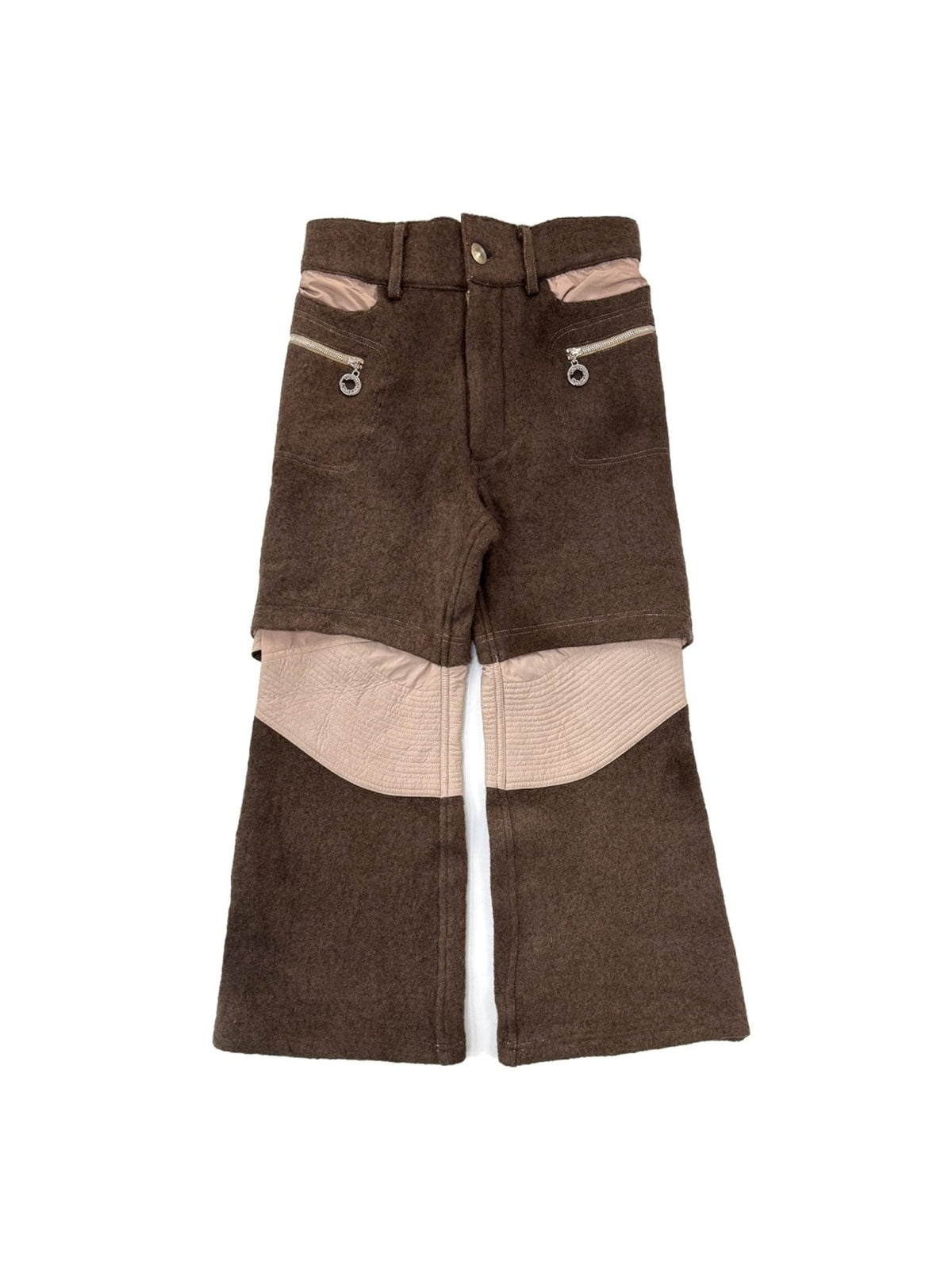 Charlie Constantinou - Layered Wool And Nylon Trouser - AW25 - BROWN