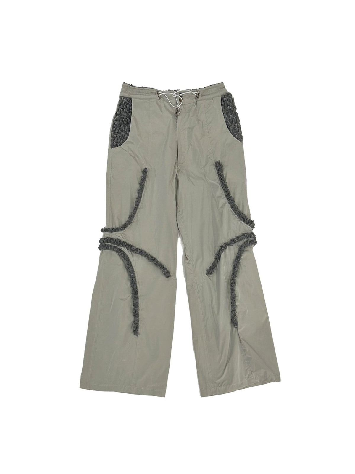 Charlie Constantinou - Nylon Trouser W Fleece Piping - AW25 - GREY