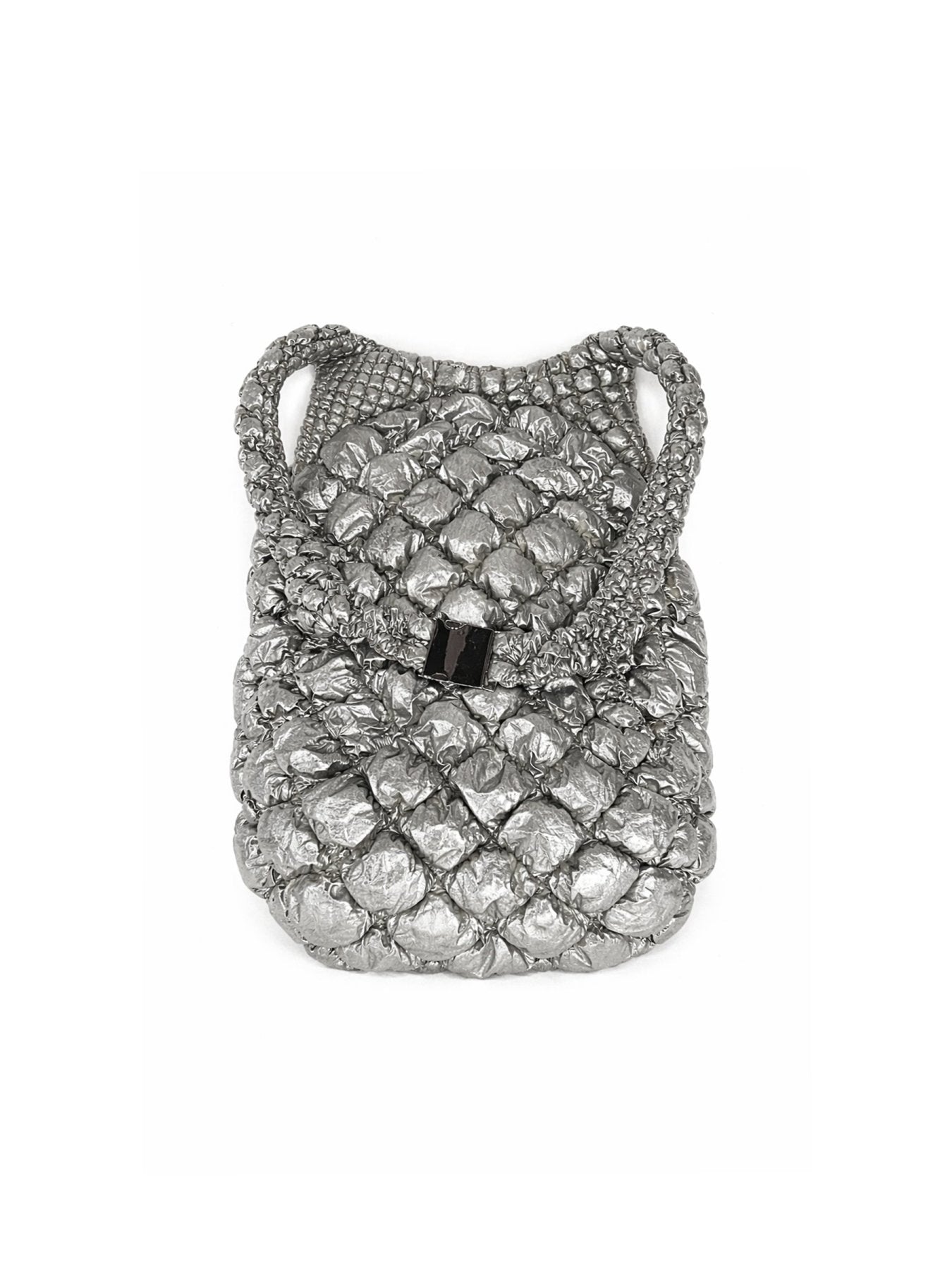 CHARLIE CONSTANTINOU Silver Brushed Quilted Backpack